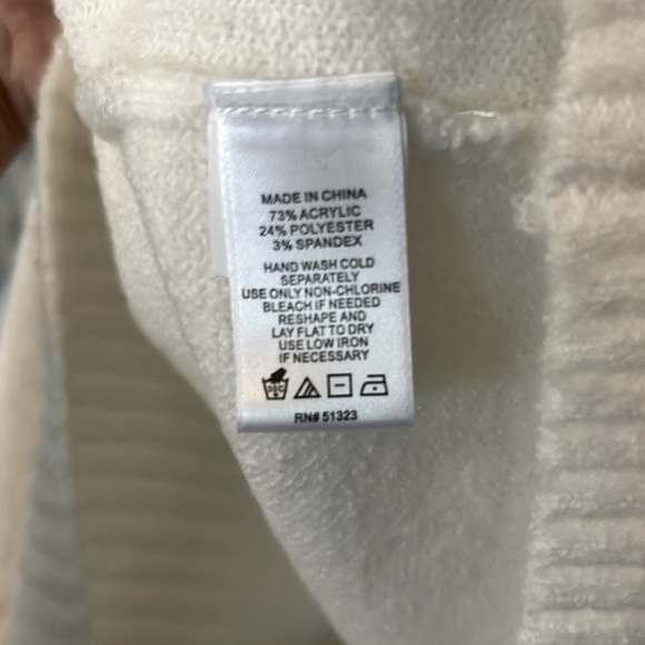 NWT CeCe Fair-Isle cozy long sleeve funnel neck sweater - Picture 7 of 7